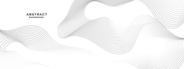 Leinwandbilder - Abstract white background with contour lines. Digital future technology concept. vector illustration.	
