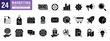 © icoNic - Vector of marketing icon set, content, social media, selling, buying, promotion, website, vector EPS 10.