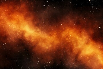 stardust whispers: gold and orange galaxy watercolor stars splashes background, a cosmic ballet of e