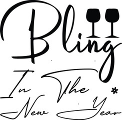 Wall Mural - bling in the new year
