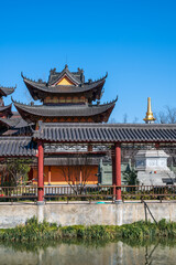 Wall Mural - Buddhist temples in China