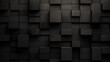 Monochromer Hintergrund aus geometrischen Formen, schwarzes Holz
