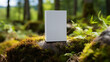Weisse Box ohne Logo Mockup packaging natur hochformat