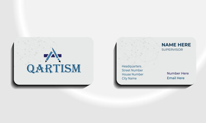 Business card with minimum texture 