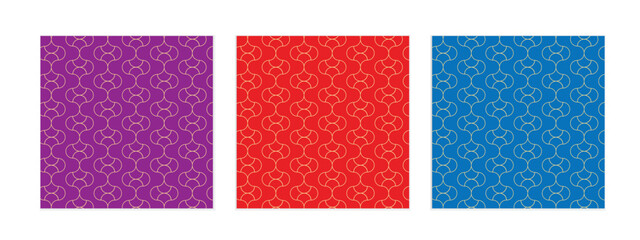 Aufkleber - abstract seamless geometric pattern with purple red blue bg perfect for banner poster.