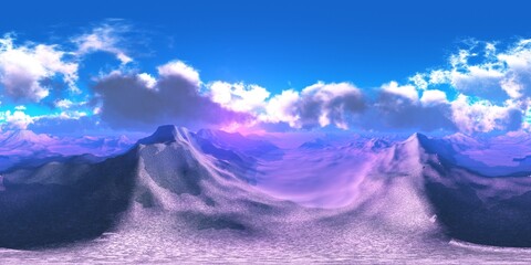 Wall Mural - mars, hdri, environment map , round panorama, spherical panorama, equidistant projection, 360 high r