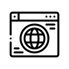 website line icon