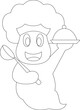 © Markus - Ghost Halloween Cook Vector Graphic Art Illustration