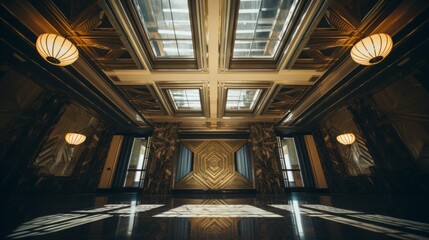 Photo of the lobby of the luxury hotel