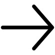 Thin Right Arrow Icon