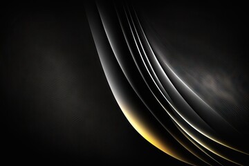 Wall Mural - Abstract black and yellow background with copy space for text or image