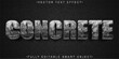 Gray Worn Concrete Vector Fully Editable Smart Object Text Effect