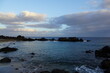 Sunset at Playa Chica, Puerto del Carmen, Lanzarote, Canary Islands, Spain, November 2023, waves, atlantic ocean