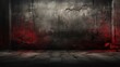  a realm of dread and decay as you gaze upon a grunge background featuring black and red tones. 