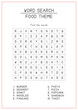 © dwhndyn - Food Theme Word Search for Kids Activity
