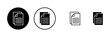 Document icons set. Paper icon. File Icon