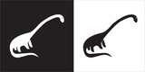 Fototapeta  - Illustration vector graphics of dinosaur icon