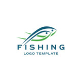 Fototapeta Dinusie - Fish Logo: Perfect for Fisheries, Maritime, River Industries, and Similar Businesses