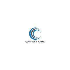 Poster - Modern and Minimal layered letter C logo, simple initial C monogram logo vector template