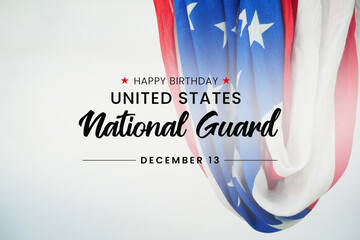 Wall Mural - United States National Guard birthday on December 13. The U.S. national guard.