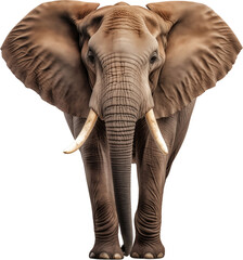 Picture of an elephant isolated on transparent background, png