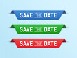 Save the date tag label bookmark illustration 02