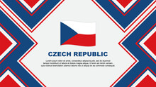 Czech Republic Flag Abstract Background Design Template. Czech Republic Independence Day Banner Wallpaper Vector Illustration. Czech Republic Vector