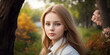 © Naksh - A Beautiful Russian girl Portrait in distance blurred background of nature