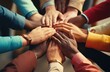 © hakule - a group of business people hands on their hands, team work