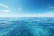 Generative AI Image of Clear Sea Water Background with Bright Sky