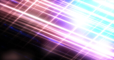 Poster - Abstract futuristic background flying energy hi-tech magic glowing bright lines