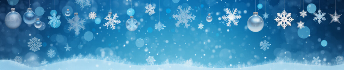 Wall Mural - abstract background with christmas theme, web site header or footer template