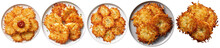 Top View Of A Plate Of Crispy Hash Browns