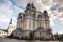 "The Ascension Of The Lord" Cathedral In Târgu Mureș, Romania, February 2022