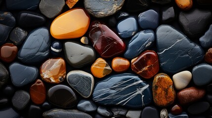  Beautyful colorful stones. Stones background.