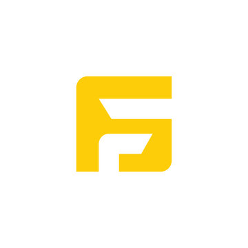 abstract letter F logo template