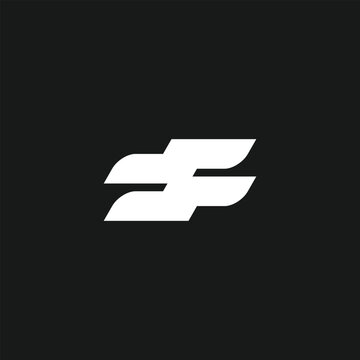 abstract letter F logo template