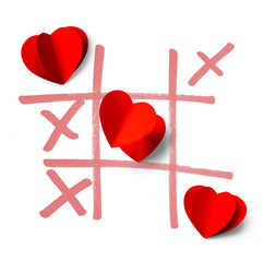 Wall Mural - beautiful happy valentine funny love banner; design element with natural transparent shadow on trans