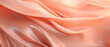 Abstract peach fuzz color silk waves, soft peach fabric texture