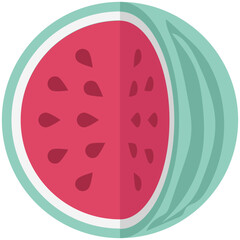 Wall Mural - illustration of watermelon