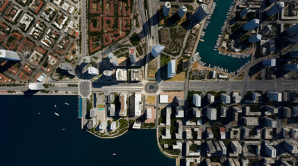 Wall Mural - Stunning Aerial View of the Miami Coastline