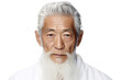 Elderly Asian Man Fashion Model Portrait