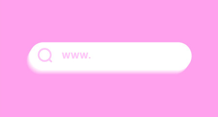 Poster - Web search button. www bar vector illustration.