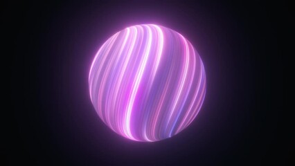 Poster - abstract gradient sphere. computer generated 3d render