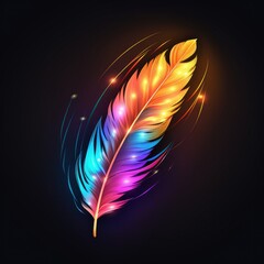 Wall Mural - Beautiful Feather illustration