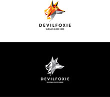 Devil Fox Logo In Vector