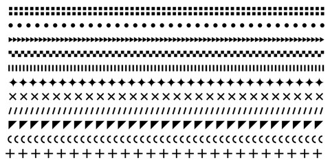 Poster - set of divider lines. vector illustration