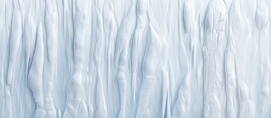 Poster - icicles on a white background Closeup shot of aesthetic marble texture for backgrounds. Website header. Creative Banner. Copyspace image