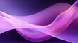 Abstract neon lavender violet waves design with smooth curves and soft shadows on clean modern background. Fluid gradient motion of dynamic lines on minimal backdrop