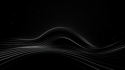 Wall Mural - Abstract minimalistic background with wavy lines